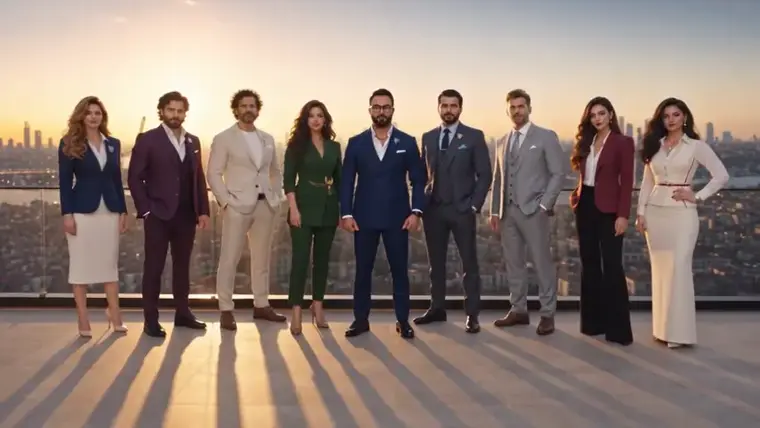 MAYKA ekibi, gün batımında teras